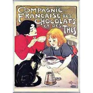 Chocolats et des Thes（テオフィル アレクサンドル スタンラン） 額装品 アルミ...