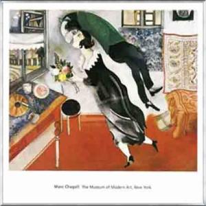 出荷区分B】マルク・シャガール 誕生日 額付ポスター Marc Chagall