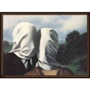 ポスター アート ゴルコンダ（ルネ マグリット） 額装品 アルミ製ハイ