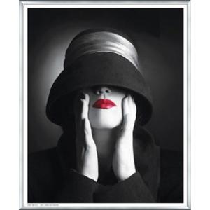 Ruby Lips III（アーティスト不明） 額装品 アルミ製ベーシックフレーム