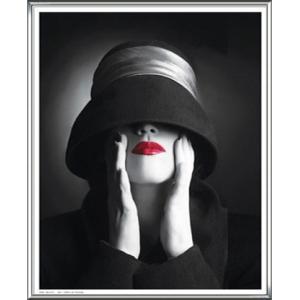 Ruby Lips III（アーティスト不明） 額装品 アルミ製ハイグレードフレーム