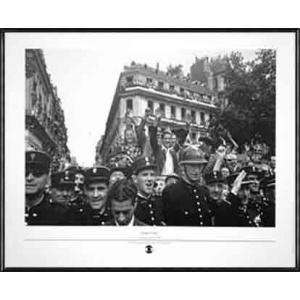 ポスター アート La Liberation de parie 1944（ロバート キャパ） 額装品...