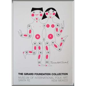 ポスター アート The Girard Collection Folk Art Museum 1978-1981年（アレキサンダー ジラルド） 額装品 アルミ製ハイグレードフレーム｜aziz