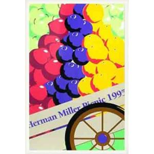 ポスター アート Fruit Cart サマーピクニック 1995年 Kathy Stanton