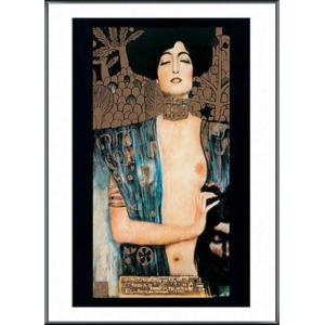 接吻（グスタフ クリムト） 額装品 アルミ製ハイグレードフレーム : az