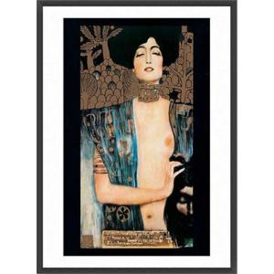 接吻（グスタフ クリムト） 額装品 アルミ製ハイグレードフレーム : az