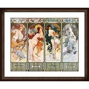 アルフォンス・ミュシャ 『詩』(四芸術より) リトグラフ 絵画