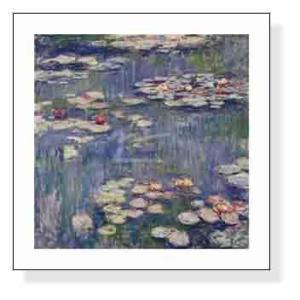 ポスター アート アルジャントゥイユのモネの家の庭（ダリアの咲く庭