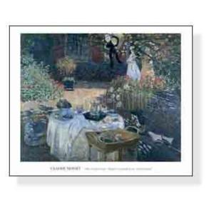 ポスター アート アルジャントゥイユのモネの家の庭（ダリアの咲く庭