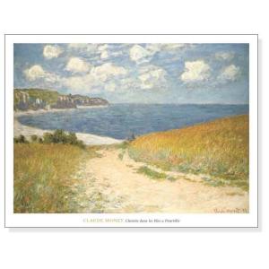 Chemin dans les bles a Pourville 1882｜aziz