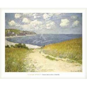 Chemin dans les bles a Pourville 1882（クロード モネ） 額装品...