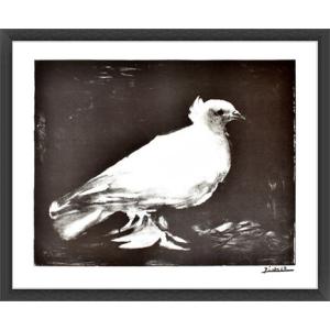 鳩 1949（パブロ ピカソ） 額装品 ウッドハイグレードフレーム : az