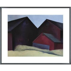 Ends of Barns（ジョージア オキーフ） 額装品 ウッドベーシック