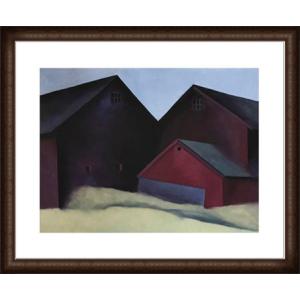 Ends of Barns（ジョージア オキーフ） 額装品 ウッドベーシック