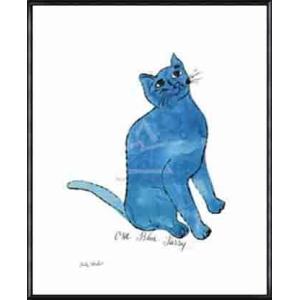 Untitled (One Blue Pussy) c. 1954（アンディ ウォーホル） 額装品 ...