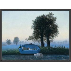 額装品/KAWS BFF BLUE NGV（カウズ）アートポスター Blue KAWS Statue, Kaws BFF Sculpture - Arturban Statue