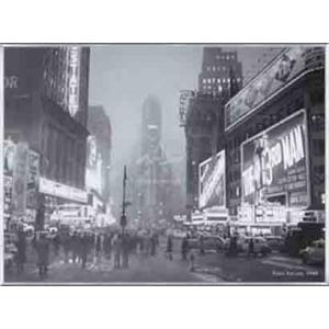 ポスター アート Times Square 1942（フォトグラフ） 額装品 アルミ製ベーシックフレ...