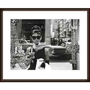 ティファニーで朝食を（オードリー ヘップバーン） 額装品 ウッドハイグレードフレーム