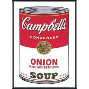 Campbell Soup I Onion 1968（アンディ ウォーホル） 額装品 アルミ製ベーシックフレーム｜aziz