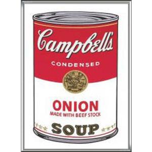 ポスター アート Campbell Soup I Onion 1968（アンディ ウォーホル） 額装...