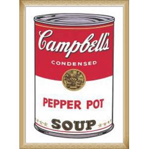 Campbell Soup I Pepper Pot 1968（アンディ ウォーホル） 額装品 ウッドベーシックフレーム｜aziz