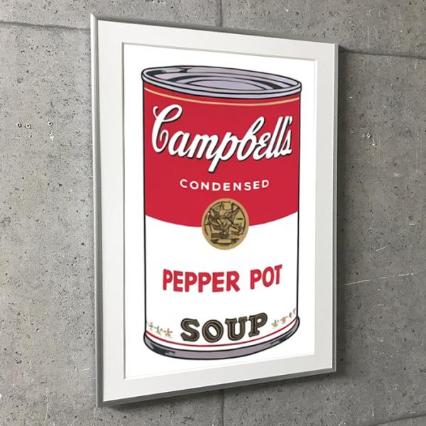 特別額装マット作品/アートポスター/Campbell Soup I Pepper Pot 1968（...