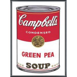 Campbell Soup I Green Pea 1968（アンディ ウォーホル） 額装品 アルミ製ベーシックフレーム｜aziz