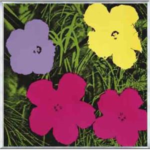 フラワーズ 1970 (1 purple、 1 yellow、 2 pink)（アンディ ウォーホル...