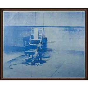 ポスター アート Electric Chair 1971年（アンディ ウォーホル） 額装品 ウッドハイグレードフレーム｜aziz