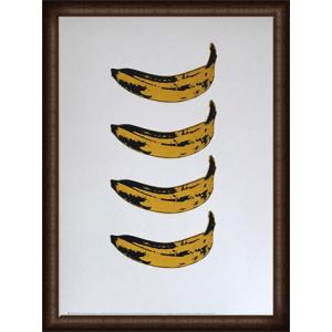 Banana 1966 x4（アンディ ウォーホル） 額装品 ウッドハイグレードフレーム｜aziz