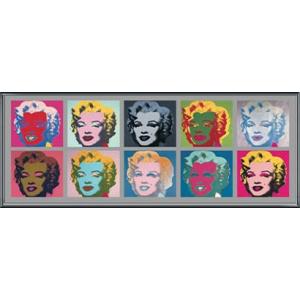 Ten Marilyns 1967（アンディ ウォーホル） 額装品 アルミ製ベーシックフレーム