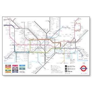 ポスター アート London Underground Map (ロンドン地下鉄マップ）