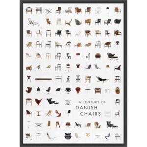 A Century of Danish Chairs（フォトグラファー） 額装品 ウッドベーシックフレーム｜aziz