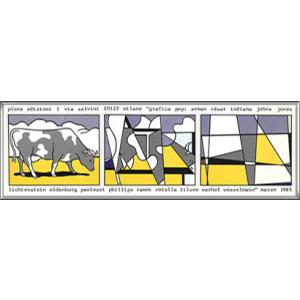 Cow Going Abstract 1985（ロイ リキテンスタイン） 額装品 ウッドハイ