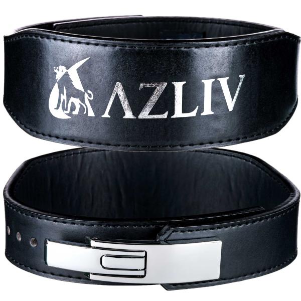 AZLIV レバーベルト LEX Tapered 厚さ 10mm テパード ナロー 無地 レバーアク...