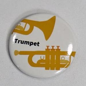 楽器缶バッジ(トランペット)