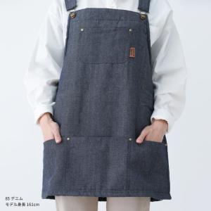 あったか裏ボア デニム サロペット エプロン ...の詳細画像5