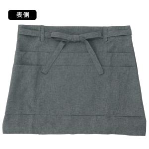 撥水加工腰巻きエプロン ショート丈 エプロン ...の詳細画像3