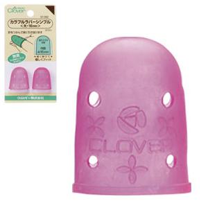 カラフルラバーシンブル 大・16ｍｍ クロバー /シンブル