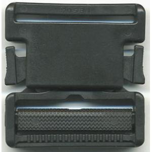 プラスチックバックル 約38mm YKK 黒 1ヶ入/カバン バッグ