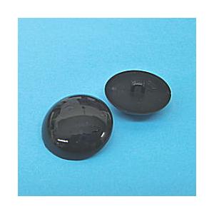 ぬいぐるみ 目 山高ボタン 23mm 黒 4個入/ぬいぐるみ