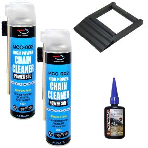 AZバイクメンテナンスセット 2本/B1-010 チェーンルブロングライフ50ml )