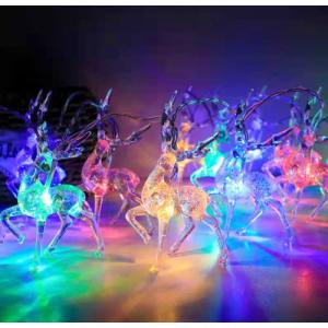 DUOLEIMI ストリングライト イルミネーションライト トナカイ クリスマスライト 1.5M10電球 LED 屋内 屋外 ガーデンライト 電池式