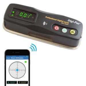 DigiPas 2軸精密スマートデジタル平形水準器 傾斜計 Bluetooth DWL1300XY 0.01度