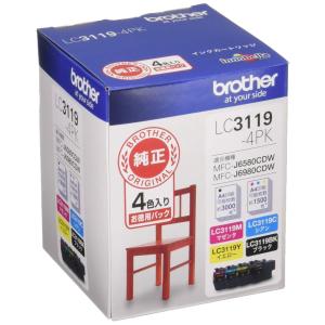 ブラザー(brother) LC3119-4PK 純正 お徳用4色パック 大容量タイプ 