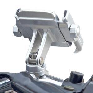 ニコマク NikoMaku バイク 自転車兼用 スマホホルダー 固定力抜群 アルミ製 オートバイ 360度回転 ハンドルに取り付け すべてのバイクに対応 4~6.6インチ携帯に