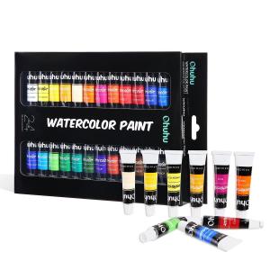 Ohuhu 水彩絵具 水彩 24色 チューブ 透明 絵具 絵の具 セット 絵 美術 学習教材 学校教材 画材 イラスト 宿題 B077rz6lb5 Techpack本舗 ヤフーショップ 通販 Yahoo ショッピング