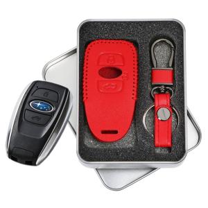 SUBARU レヴォーグ レガシィ B4 インプレッサ 高級 レザー スマートキー ケース キー カバー スタイリッシュ 汚れ 滑り 傷 防止 スバル G4 WRX S4 STI