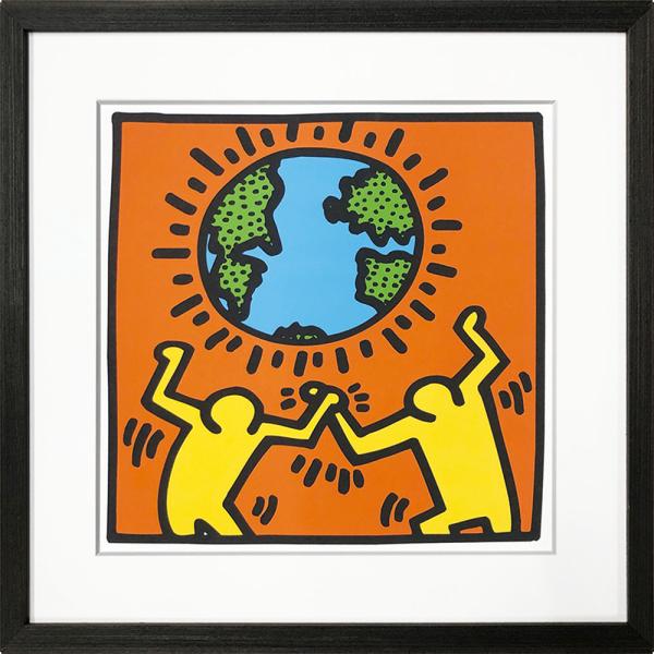 Keith Haring｜キースヘリング アートフレーム Untitled, (world) 【bi...