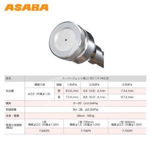 麻場 asaba 鉄砲型噴口 スーパージェット...の詳細画像2